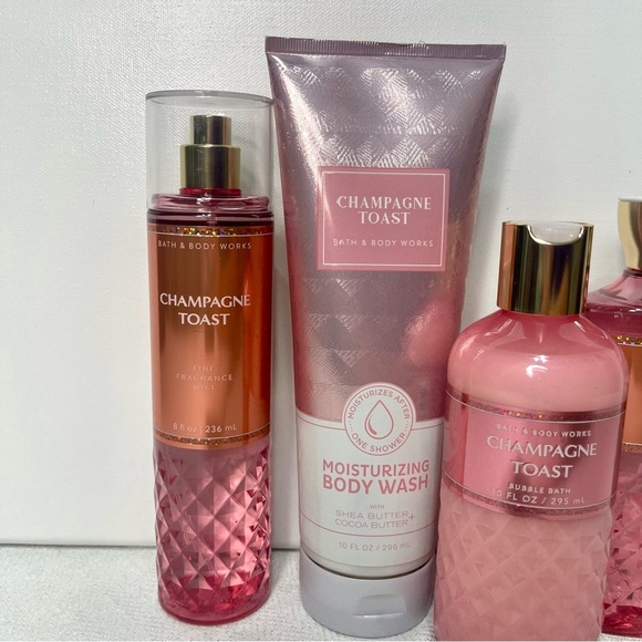 Bath & Body Works Champagne Toast Gift Set Shower Gel Bubble Bath Body Care NWT - Picture 4 of 6